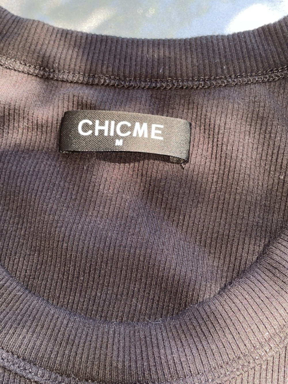 CHICME Women's Black Ribbed Tank Top